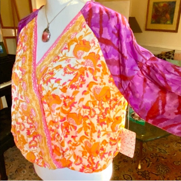 🌺🎉HP🎉🌺 NWOT Free People Cruisin Together Print Top - Picture 6 of 12